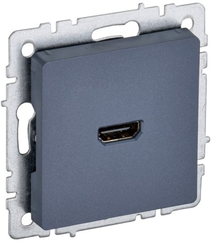 Розетка HDMI без рамки IEK Brite РHDMI-0-БрМ 1-м. маренго картинка